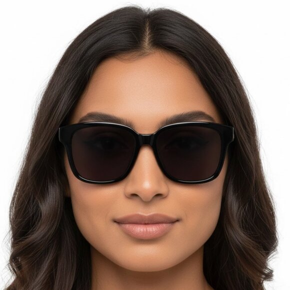 Alexander McQueen Accessories - Alexander McQueen Womens Square/Rectangle Black Black Grey Fashion Designer